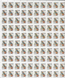 Scott 2476, American Kestrel, 1991, Full Mint sheet of 100, NH - Picture 1 of 2