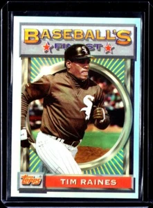 1993 Topps Finest Refractor #183 Tim Raines - Picture 1 of 2