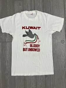 Vintage Kuwait Gulf War T-Shirt Bloody But Unbowed Adult M 38-40 USA - Picture 1 of 10