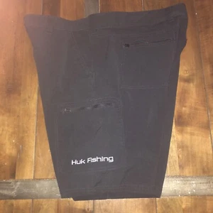 Huk Performance Shorts Men's Size XXL Black Expand Waist Fishing - Picture 1 of 5