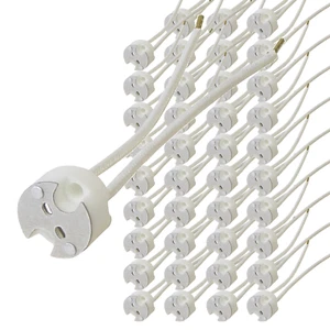 40 Fassungen G4 GX5,3 Sockel Halogen LED Strahler MR16 12V Fassung Lampenfassung - Bild 1 von 4