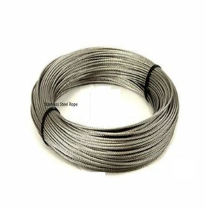 Beste Qualität Edelstahl Drahtseil Kabel, (Kunststoffbeschichtet, 20M) - Bild 1 von 1