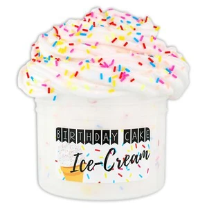 Dope Slimes - Birthday Cake Ice Cream - 8oz Premium Scented Slime BS1118 - Picture 1 of 5