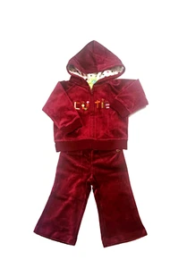 NWT Gymboree Baby Girl Velour Yoga Pant & Cutie Velour Hoodie Size 2T - Picture 1 of 6