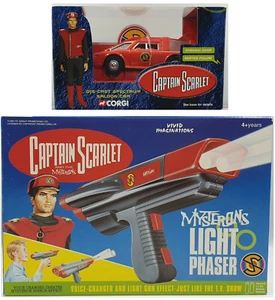 CAPTAIN SCARLET: SPECTRUM SALOON CAR & MYSTERON LIGHT PHASER SET - Bild 1 von 4