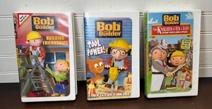 3 Bob the Builder VHS tape Building Friendships, Tool power, Knights of fix alot - Picture 1 of 5