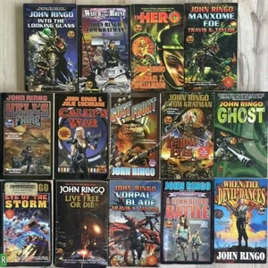 John Ringo 14 Book Lot Baen Sci-Fi/Military Paperbacks Posleen War, Troy Rising - Picture 1 of 10