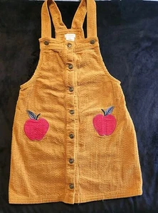 Corduroy Overall Dress Apple Size 8 Girls Children's School Fall Fashion Tahari  - Picture 1 of 17