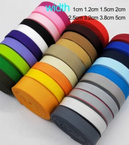 Polypropylene Webbing Strap Tape Choice of Colours Widths And Length - Picture 1 of 20