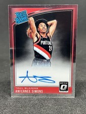 ANFERNEE SIMONS 2018-19 Panini Donruss Optic 🔥RATED ROOKIE on-card AUTO🔥 #186