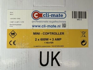 Controlador Mini Cultivador CLI-MATE MG-3 Negro 2 X 600W + 3A + Calentador - Imagen 1 de 6