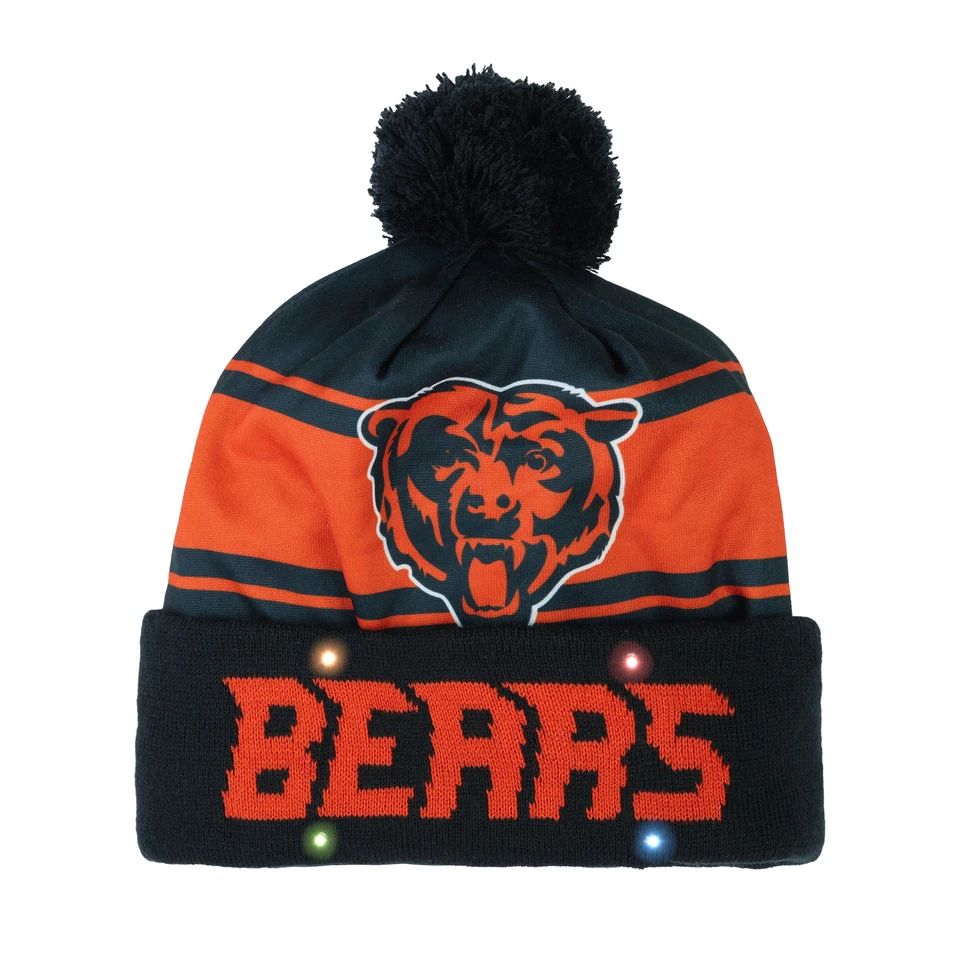 Светящаяся шапочка FOCO NFL Chicago Bears для взрослых - Изображение 1 из 1