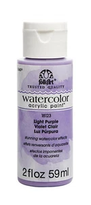 PLAID FOLKART WATERCOLOR ACRYLIC Paint 2 OZ / 59ml - Light PURPLE 18123 - Picture 1 of 1