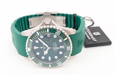 Steinhart Ocean 39 DOUBLE-GREEN Automatic Swiss Diver Watch Silicone 103-1065 - Image 1 of 4