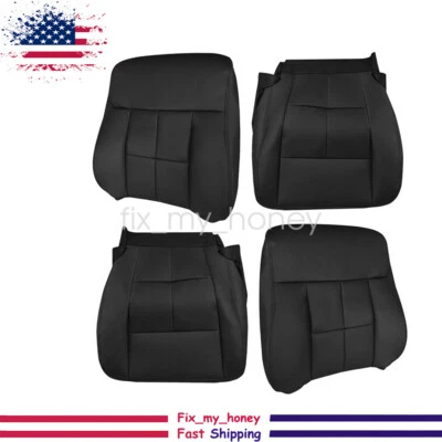 Driver Passenger Bottom Top Leather Seat Cover Black For 07-14 Navigator Luxury Foto 1 de 4