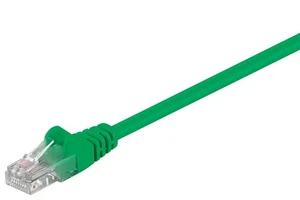 10x kabel sieciowy CAT 5e, U/UTP; CAT 5-0100 U/UTP ZIELONY 1m SB - Zdjęcie 1 z 1