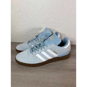 Adidas Busenitz Men’s 12 Sneaker Skateboarding Shoe Ash Gray Gum Blue Athletic - Picture 1 of 9