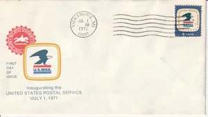 1396 8 cent Postal Service 7-1-71 FDC First Day Vicksburg Michigan - Picture 1 of 1