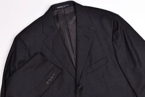 Polo Ralph Lauren Black Virgin Wool 3-Button Blazer Italy 42L - Picture 1 of 13