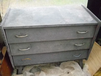 Commode 60's vintage à restaurer - Photo 1/4