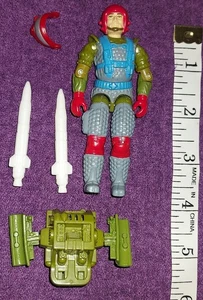 Incomplete Fast Draw Figure Visor Missiles Backpack GI Joe Arah Vintage - Picture 1 of 9