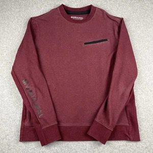 Municipal Sport Utility Gear Sweatshirt Herren groß rot Rundhalsausschnitt Reißverschlusstasche Fitnessstudio - Bild 1 von 9