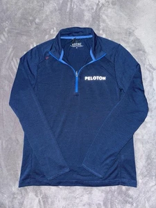 Rhone x Peloton Herren 1/4 Zip Langarm Pullover Blau Größe M - Bild 1 von 9