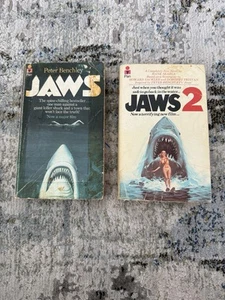 Jaws 2 by Hank Searls Rare First Edition Movie Tie-In 5th Printing Inc. Jaws 1 - Picture 1 of 7