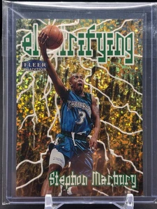 1998 Fleer Tradition Stephon Marbury Electrifying Parallel #8 Timberwolves - Picture 1 of 2