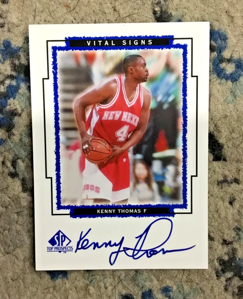 Kenny Thomas 1999 SP Top Prospects signos vitales autógrafo #KT Nuevo México Lobos Foto 1 de 1