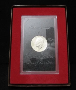 1971 S UNCIRCULATED 40% SILVER EISENHOWER DOLLAR  - OGP - aka BROWN IKE - Picture 1 of 5