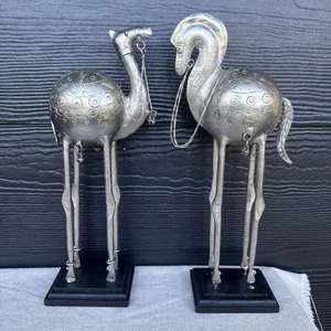 Vintage dickes Pferd & Kamel, Metallfigur, Kunst großes Tier - Bild 1 von 7