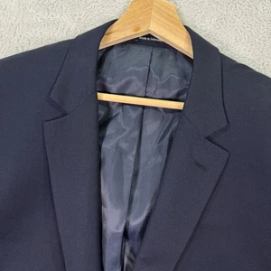 NEW Pronto Uomo 100% Wool Blazer Jacket Mens 48XL Navy 2-Button Suit Coat Casual - Picture 1 of 12