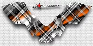 Arctic Cat M7 M8 M1000 Crossfire 05 - 11 Graphics Decal Sticker Kit Plaid Orange - Picture 1 of 1