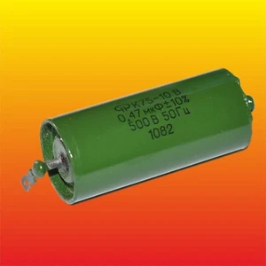 0.47 uF 500 V PAPEL HÍBRIDO RUSO EN ACEITE PIO CONDENSADOR DE AUDIO K75-10V К75-10В - Imagen 1 de 5