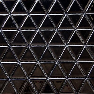 Blue Green Triangle Porcelain Mosaic Wall Tile - Picture 1 of 10