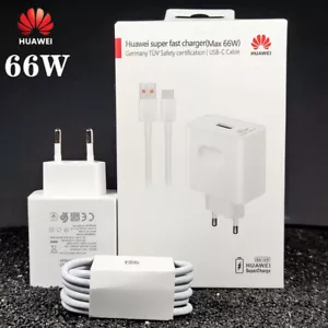 Original Huawei SuperCharge 66W Max Caricabatterie Type C Cable F Mate40 P40/50 - Foto 1 di 14