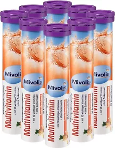 Mivolis Compresse Effervescenti Multivitaminiche - Integratori Alimentari 8 Confezioni x 20 pz - Foto 1 di 5