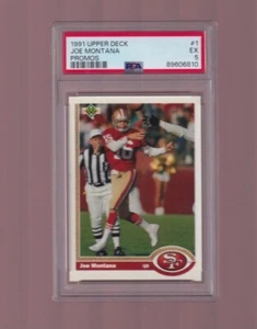 1991 Upper Deck #1 Joe Montana Promos PSA 5 ex - Picture 1 of 1