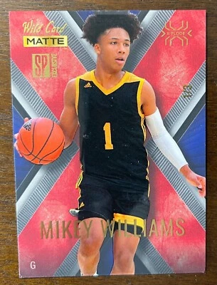 2022-23 Wild Card Matte SP Exclusive Mikey Williams X-Plode Red RC 1/3 Memphis - Image 1 of 2