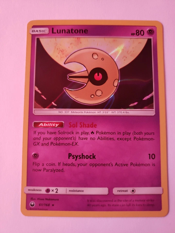 Lunatone 61/168 Sm-Celestial Storm Holo