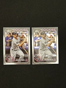 (2) 2024 Topps Chrome #182 Coco Montes (RC) Colorado Rockies - Picture 1 of 2
