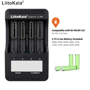LiitoKala Lii-500 Caricabatteria intelligente 4 slot per batterie agli ioni di litio Ni-MH Ni-Cd - Foto 1 di 6