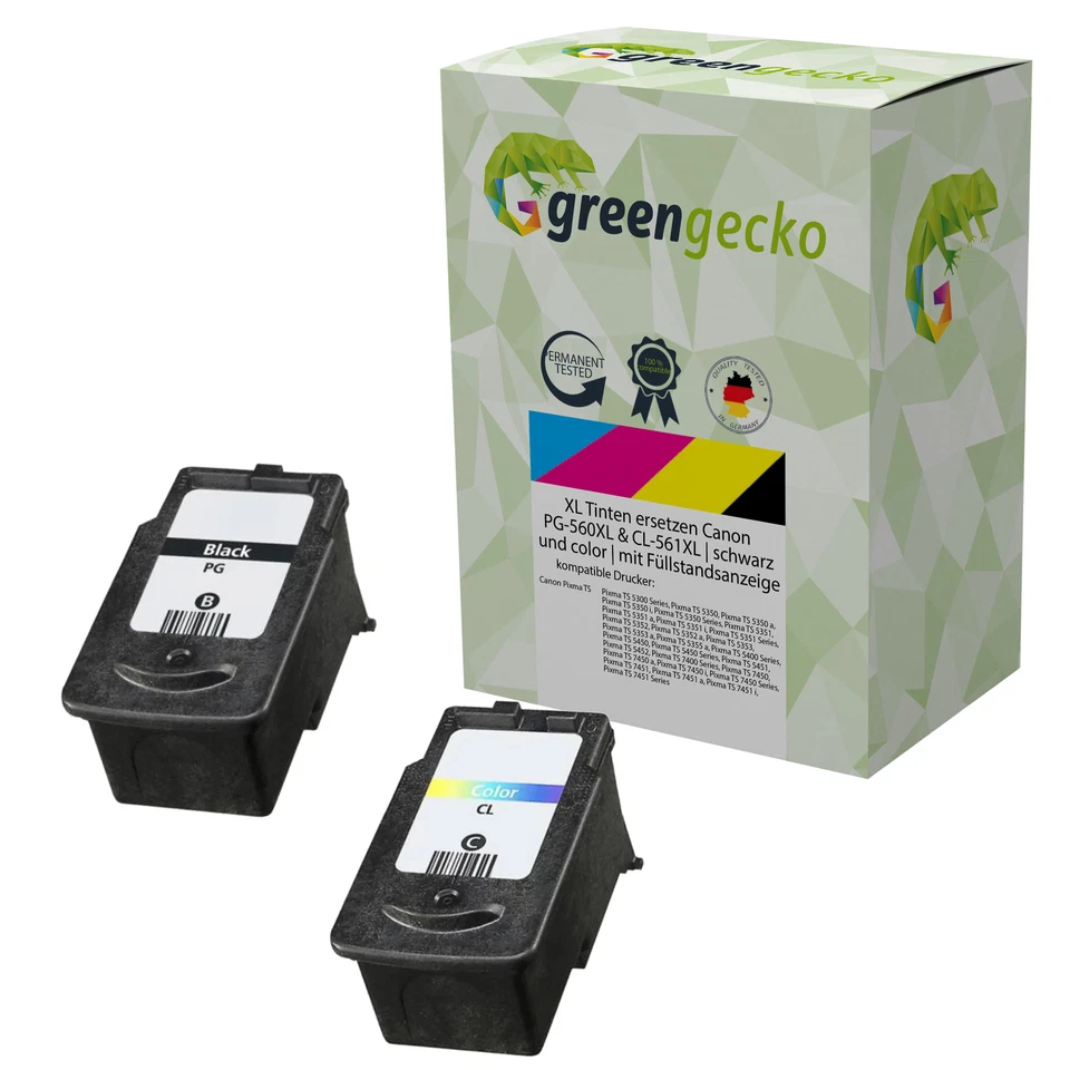 Kompatibel zu Canon PG-560 & CL-561 XL für PIXMA TS5350 TS 5351 5353 7450 7451 - Bild 1 von 1