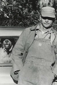 Elliott ERWITT: Man & Dog, South Carolina, 1962 / Printed 1977 / SIGNED! - Picture 1 of 3
