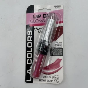 L.A. Colors Flushed Lip Duo Gloss and Lipstick CBLC823 Glamorous Lips 3 pcs NOS - Picture 1 of 8