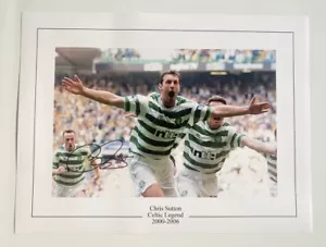 Chris Sutton signed 16x12” Celtic Photo / Proof / COA - Picture 1 of 3