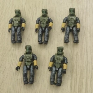 Mega Construx bloks HALO UNSC green Marine 5 FIGURES toy no weapon - Picture 1 of 5