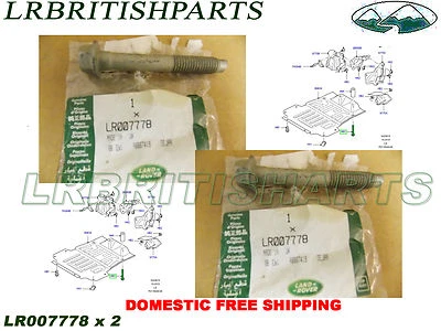 GENUINE LAND ROVER ENGINE SHIELD BOLT RANGE ROVER SPORT LR3 LR4 SET LR007778 - Image 1 of 4