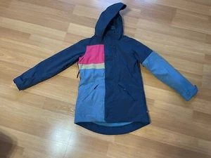 Giacca da sci Burton Dry Ride snowboard cappotto retrò con cappuccio rosa acqua donna media - Foto 1 di 16